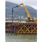 淡江大橋-鋼板樁圍堰、安全支撐、施工構台、施工便橋 - 吉臣工程有限公司