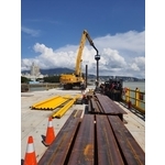 淡江大橋-鋼板樁圍堰、安全支撐、施工構台、施工便橋-吉臣工程有限公司