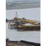 淡江大橋-鋼板樁圍堰、安全支撐、施工構台、施工便橋-吉臣工程有限公司