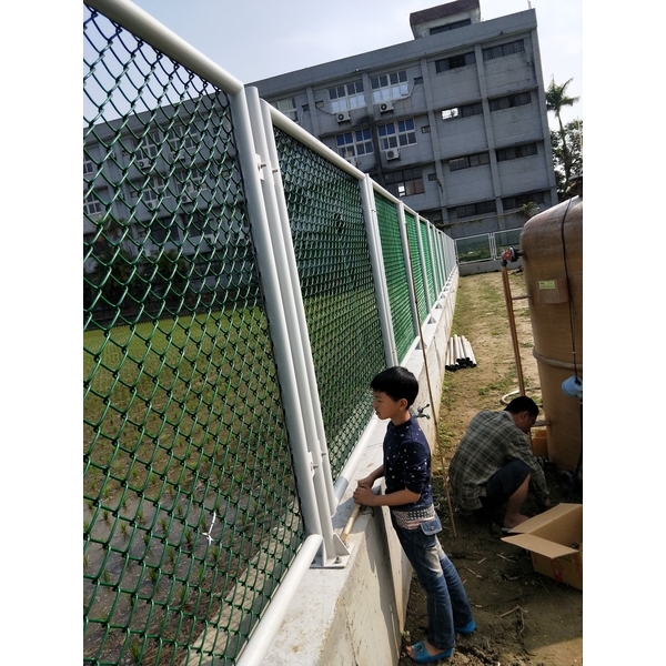 圍籬施作-廟口工程行