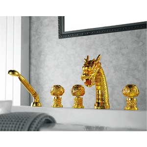 藝術(龍頭)型 浴缸五件式,恒滿溢企業有限公司