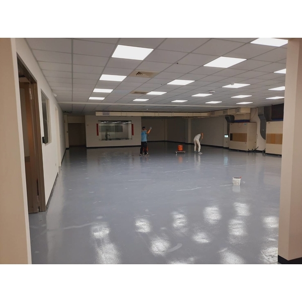 廠房浪板噴漆無塵地板Epoxy施作