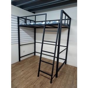 CI-A-A02 工業風單人加大高架床；高架床；床架；高腳床；單人床架；鐵床；床；鐵床架；上下舖 , 棨專工業有限公司