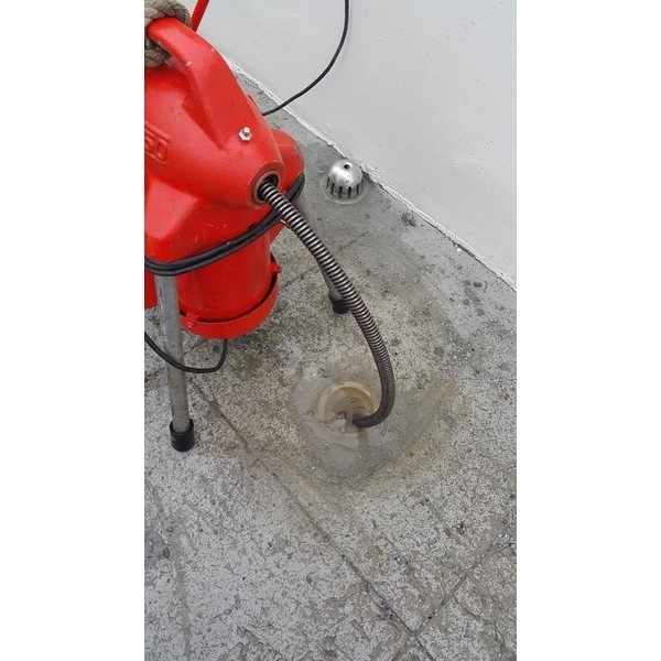 傳統機械式通管機，通水管