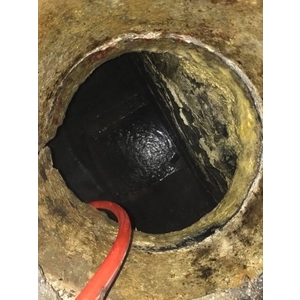 清理化糞池施工前後