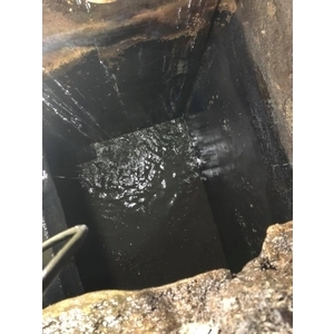 清理化糞池施工前後