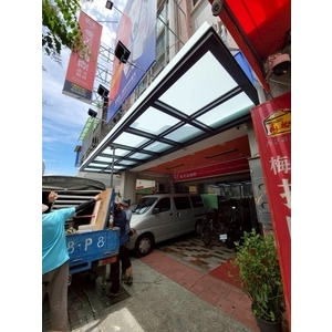 南投店面採光罩工程｜店面採光遮雨設計施工