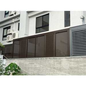 南投透天後陽台採光罩工程｜採光遮雨施工
