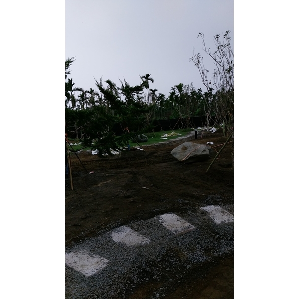 庭園造景施作中-芳禾園園藝