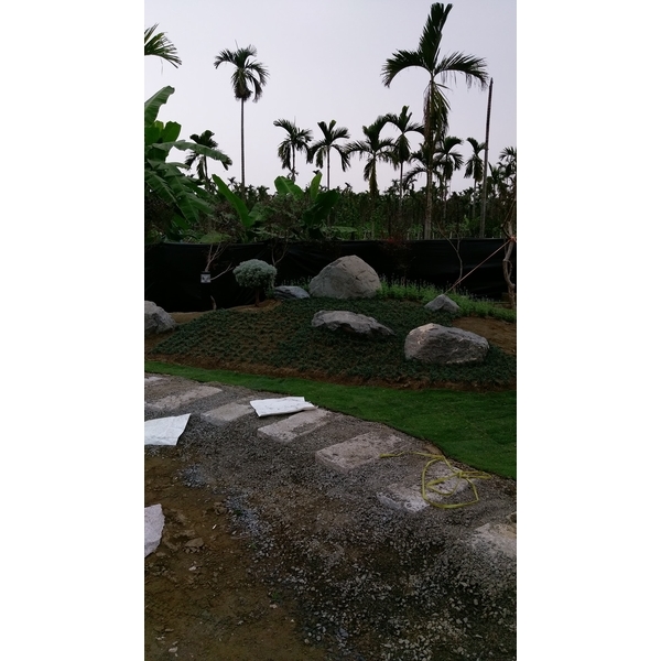 庭園造景施作中-芳禾園園藝