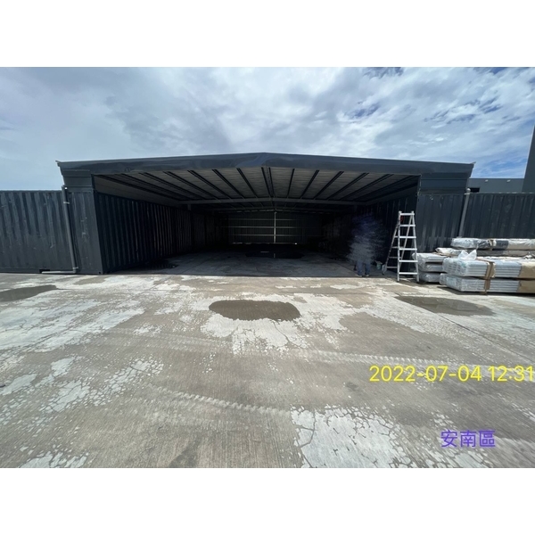 貨櫃屋搭建鐵皮屋（五溝清板）