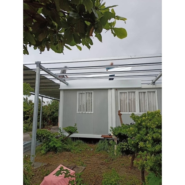 貨櫃屋搭建鐵皮屋（五溝清板）