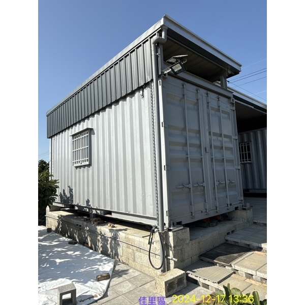 貨櫃屋搭建鐵皮屋（五溝清板）