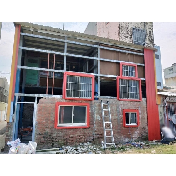 屋頂、壁堵更換鋼板