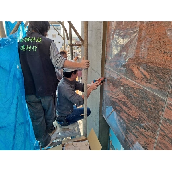 放樣分割後彈墨斗線