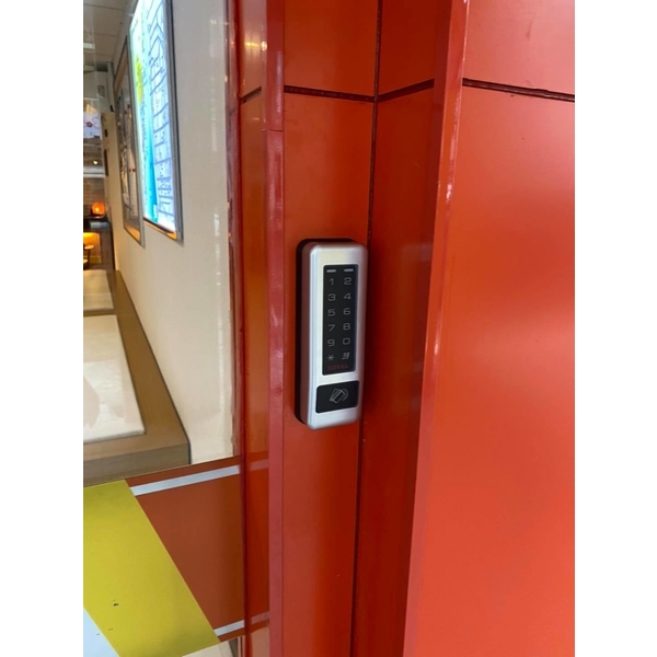 玻璃門無框雙開雙鎖具-品佑科技企業社