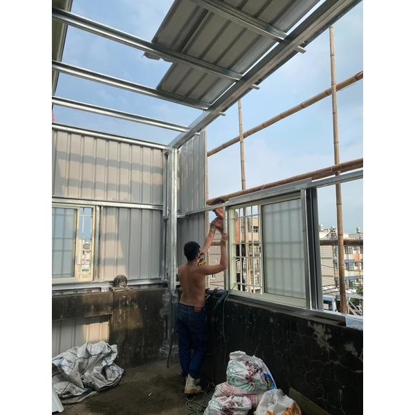 頂樓鐵皮屋加蓋 頂樓鐵皮屋加蓋-弓長工程行
