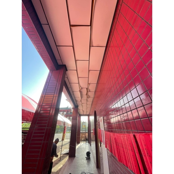 宮廟走道天花板脫落修繕 宮廟走道天花板脫落修繕-貫群室內裝修工程行