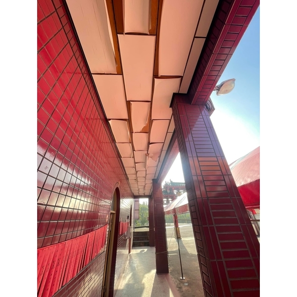 宮廟走道天花板脫落修繕 宮廟走道天花板脫落修繕-貫群室內裝修工程行