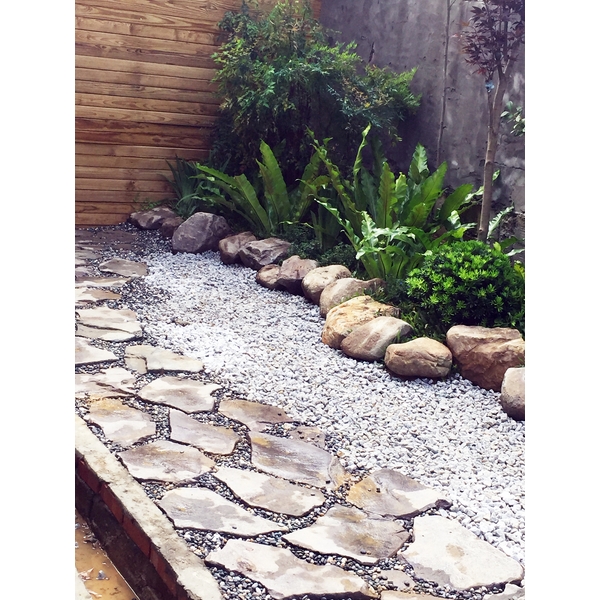 後花園日式造景-無泥作活舖工程
