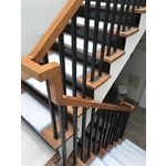 工業風日式扁鐵扶手 - 揚匠扶手地板