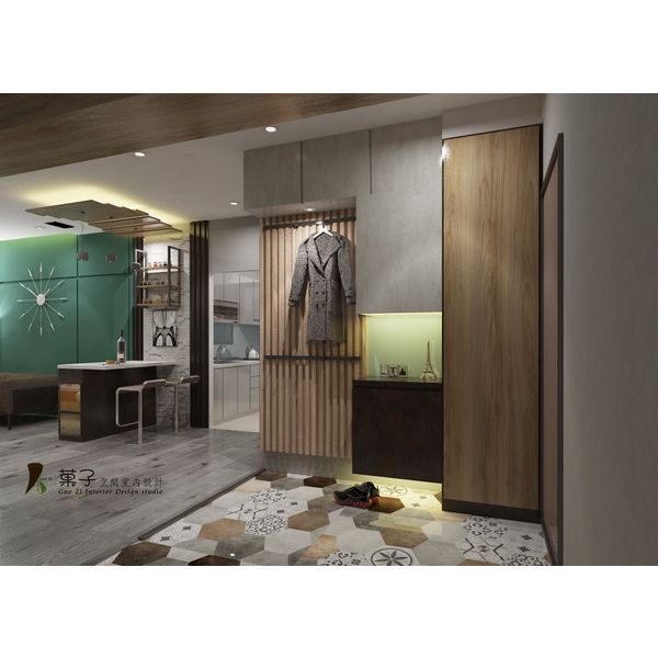 玄關,菓子空間室內設計