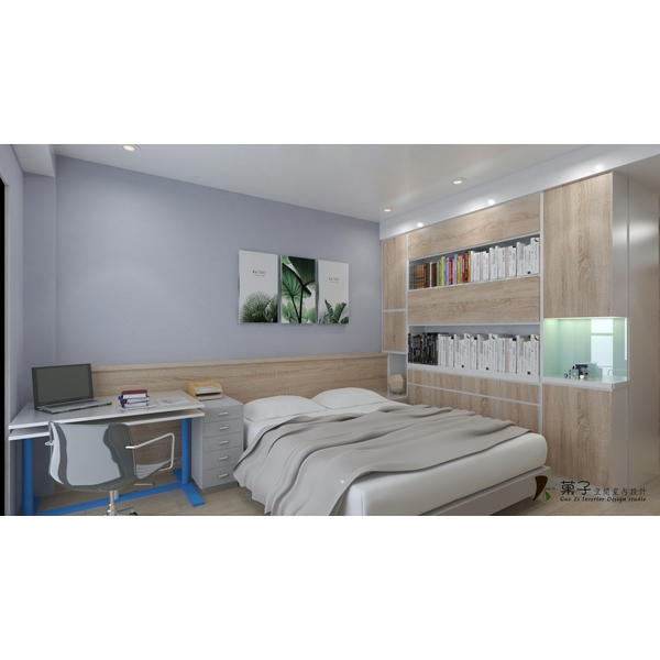 輕北歐風透天別墅3F-01,菓子空間室內設計