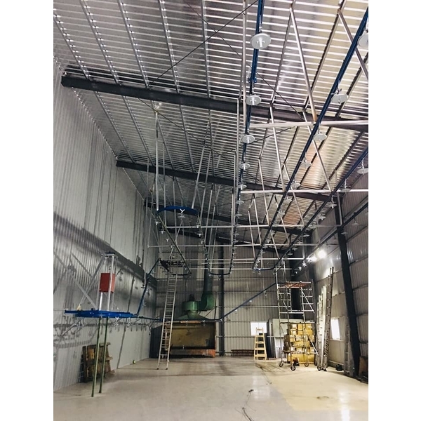 10尺噴漆台加5T吊掛式輸送機-佑康工業有限公司