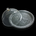 壓克力餐點圓盤+蓋 , 冠珈企業有限公司