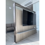 鍍鈦邊框電視牆 - 元發金屬工程行