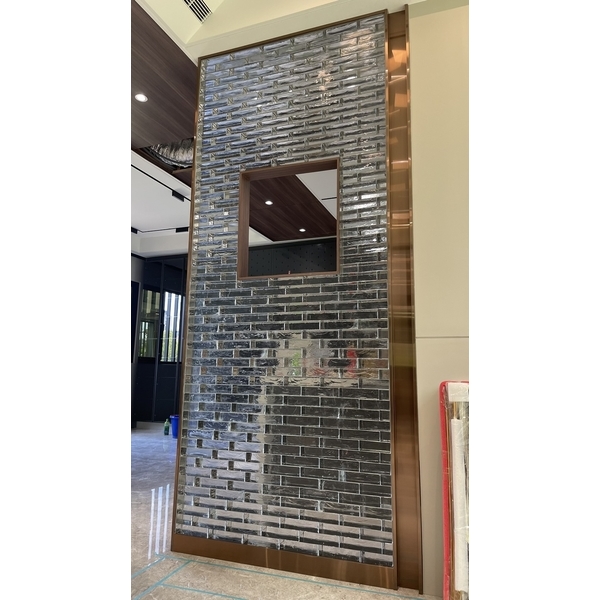 鍍鈦造型玻璃牆 鍍鈦造型玻璃牆,元發金屬工程行