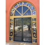 弧形框造型自動門 - 元發金屬工程行