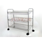 三層鞋架(菱形網)／置物架／推車 , 晨允企業有限公司