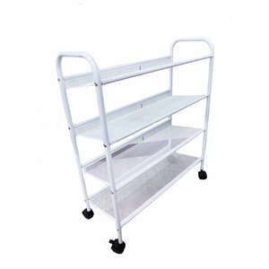 四層鞋架(菱形網)／置物架／推車,晨允企業有限公司