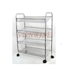 四層鞋架(菱形網)／雜誌架／推車 , 晨允企業有限公司