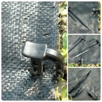 雜草抑制蓆.黑色防草地布＆固定釘 - 安稼企業股份有限公司