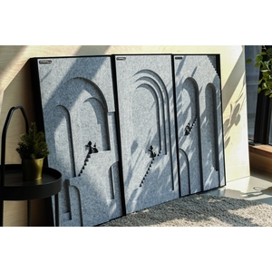 吸音藝術畫 - M.C. Escher 藝術家系列 (暮月灰) (一套裝含三幅) , 齊物創製有限公司