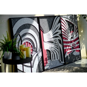 吸音藝術畫 - 曲線建築系列 (一套裝含三幅 ) , 齊物創製有限公司