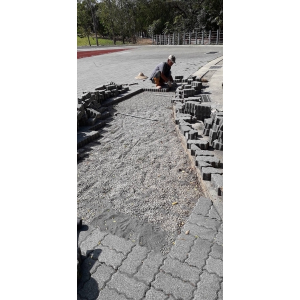 嶺東大學校內步道磚重整修 嶺東大學校內步道磚重整修-承蓁工程行