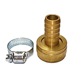 銅1/2 母牙接頭附管夾 , 信發金屬工業社