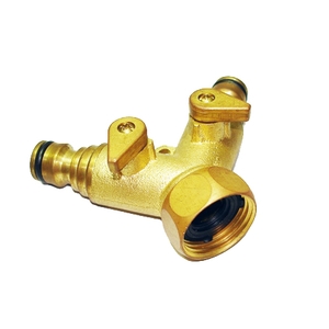 銅質Y型奶嘴雙通接頭,信發金屬工業社