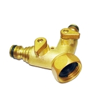 銅質Y型奶嘴雙通接頭 , 信發金屬工業社