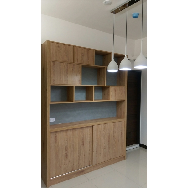 餐廳櫃－綠裝修,樺岑室內裝修有限公司