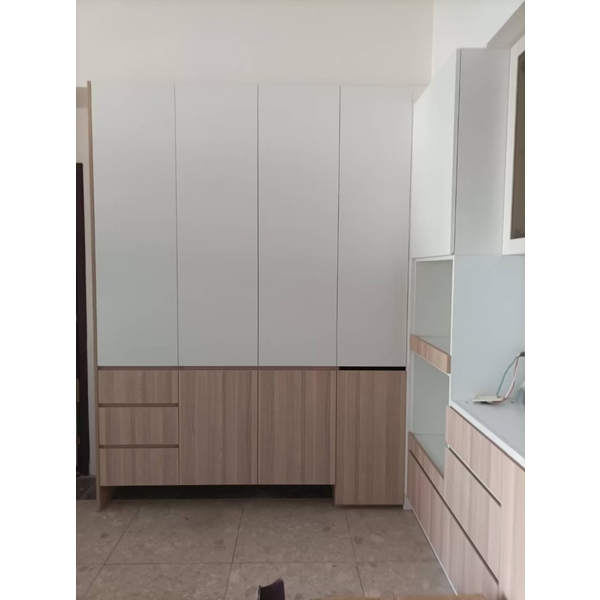 餐廳櫃－綠裝修,樺岑室內裝修有限公司