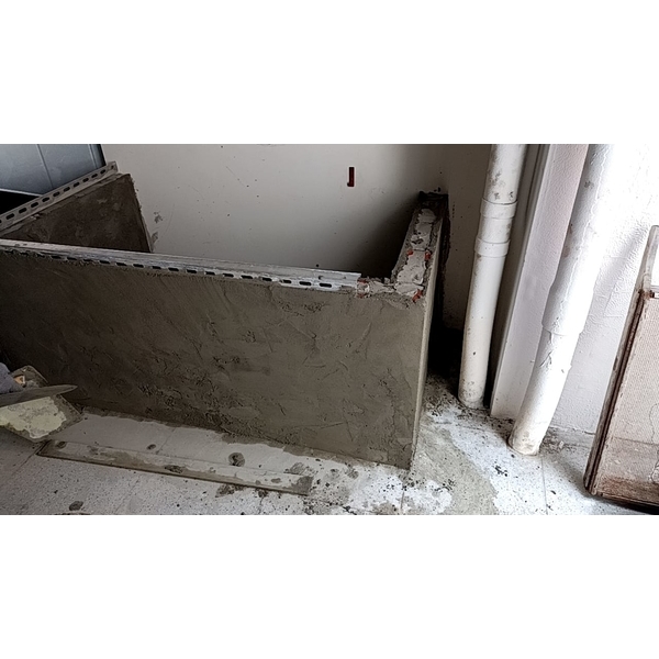 泥作工程－疊磚、打底、粉光