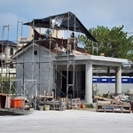 宗教建築石雕-專業閩式屋脊蓋瓦𠄘包 , 立鼎石雕