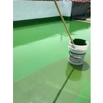 頂樓地面PU防水施作-鎮寬油漆工程