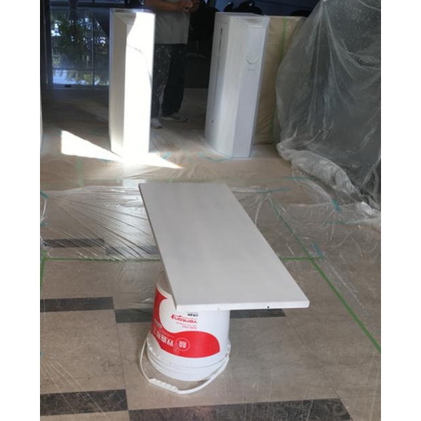 門禁管制閘金屬PU烤漆施工