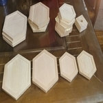 六邊形杯墊 , 珔陞木器工廠