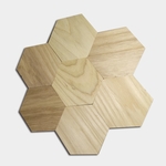 六邊形杯墊 , 珔陞木器工廠